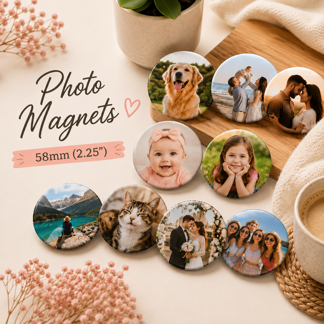 Personalized Photo Magnets