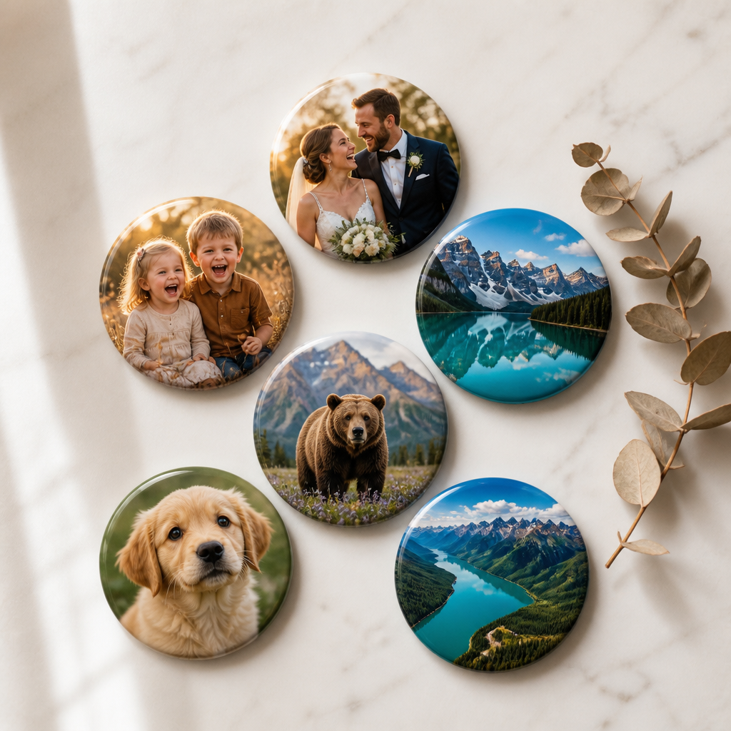 Personalized Photo Fridge Magnets | 58mm (2.25")