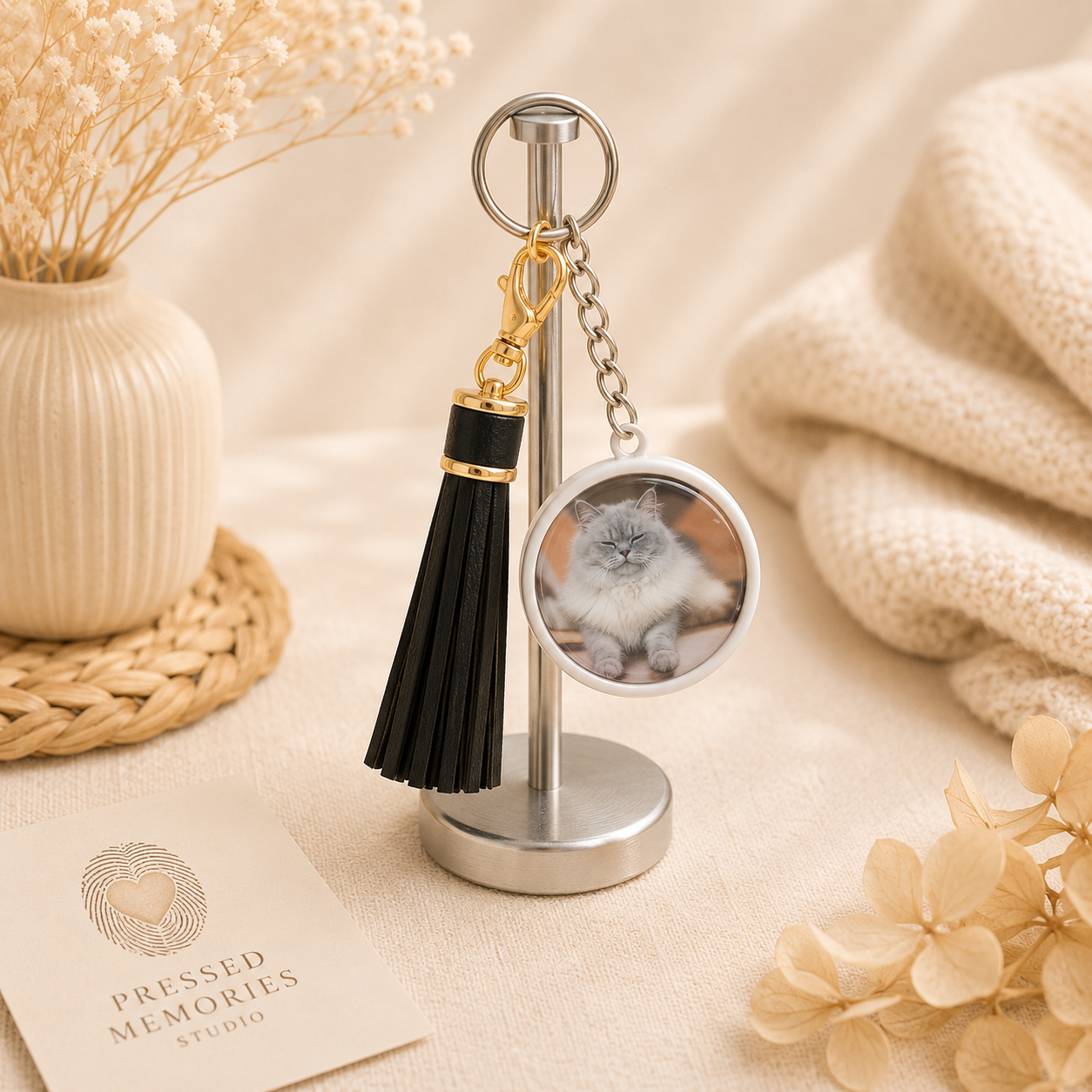 Custom Double-Sided Photo Keychain | 37mm (1.5")