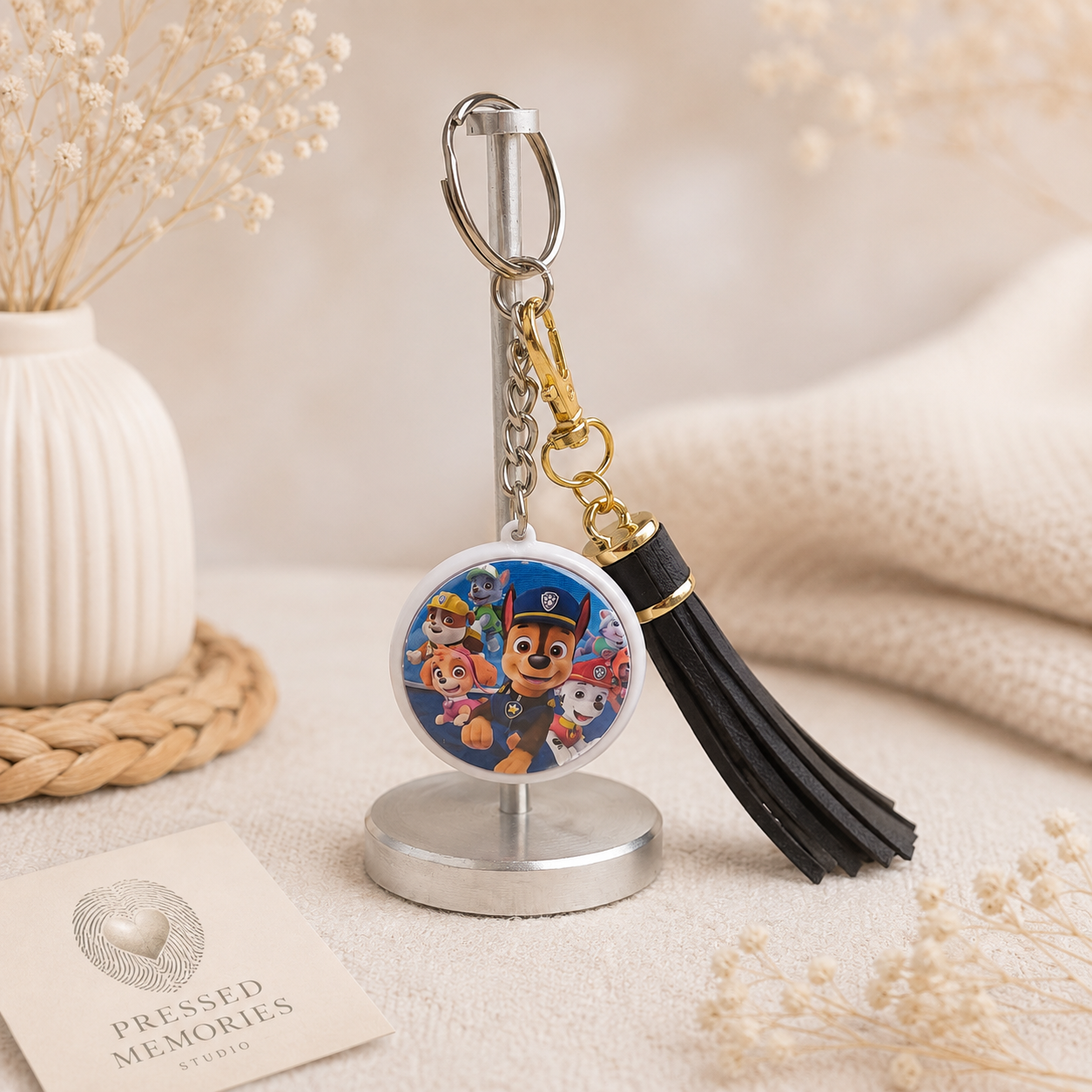 Custom Double-Sided Photo Keychain | 37mm (1.5")