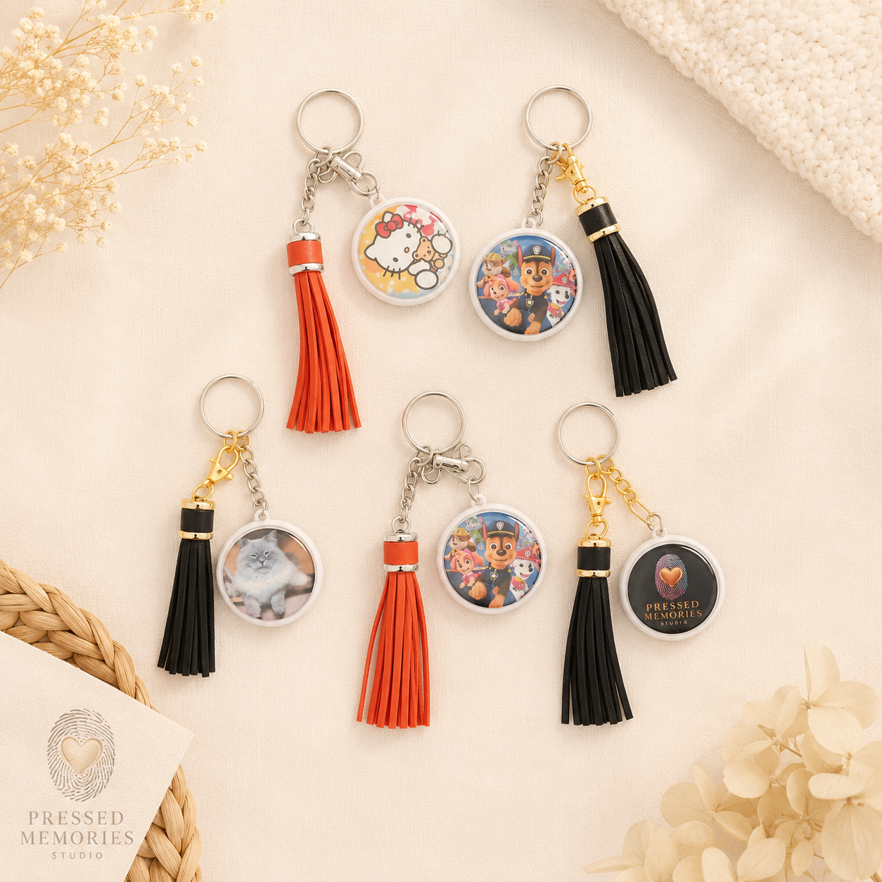 Custom Double-Sided Photo Keychain | 37mm (1.5")