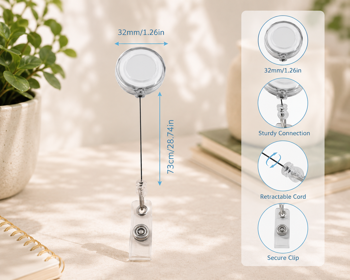 Custom Badge Reel | Personalized Photo, Logo, Name or Design | 37mm (1.5")