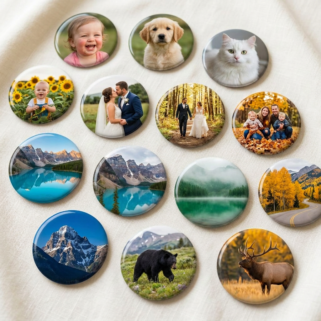 Personalized Photo Fridge Magnets | 58mm (2.25")